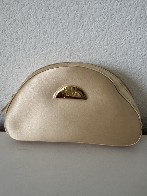 JADORE DIOR Gold Cosmetic/ Jewelry Bag/ Pouch