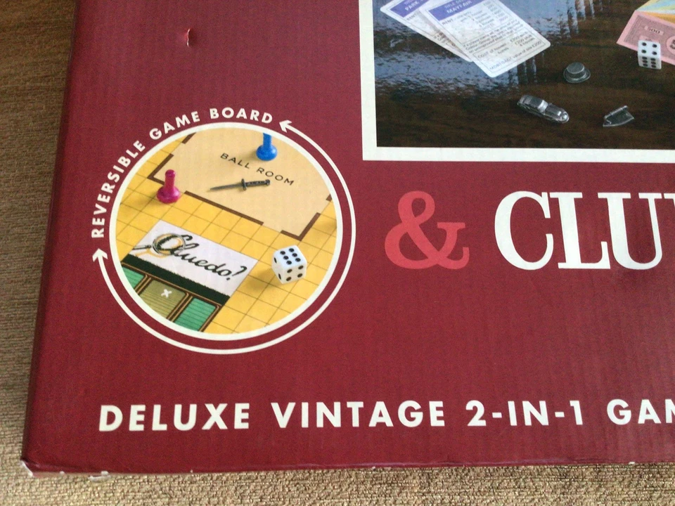 Monopoly & Cluedo Deluxe Vintage 2-in-1 Game Collection New Sealed. Please Read - Image 2 of 4