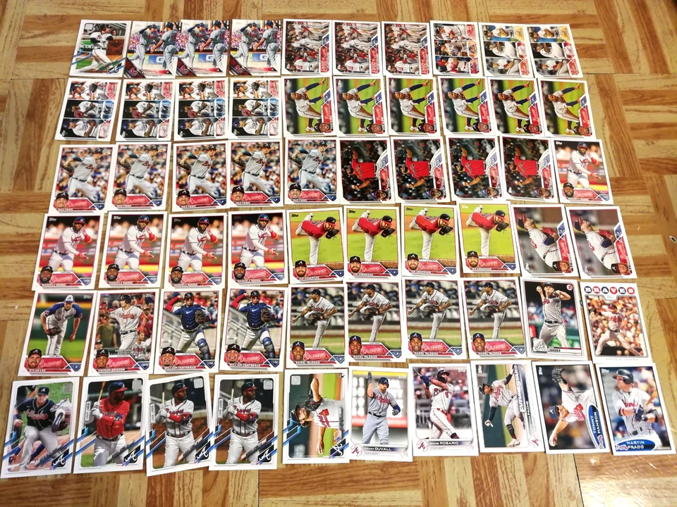 2010-2023 Atlanta Braves 180 Topps Card Lot Freddie Freeman Ozzie Albies MLB - Image 2 of 4
