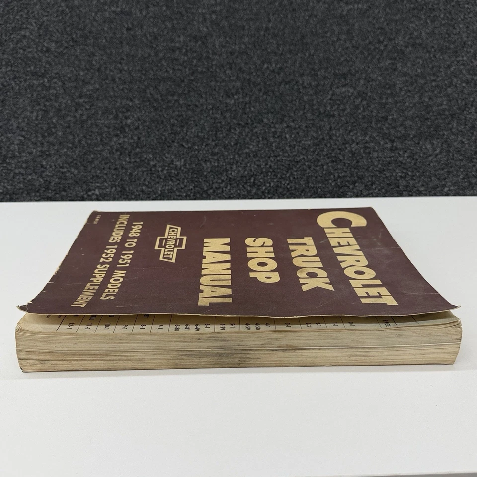 Chevrolet Truck Shop Manual Original 1948-1951 De Colección con Suplemento 1952 Foto 3 de 4