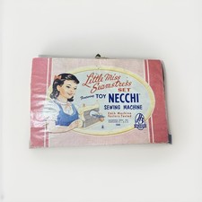 Necchi Little Miss Seamstress Toy Sewing Machine with Box and Accessories