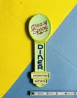 Vintage GREASY SPOON DINER  PORCELAIN SPOON  SIGN US MADE