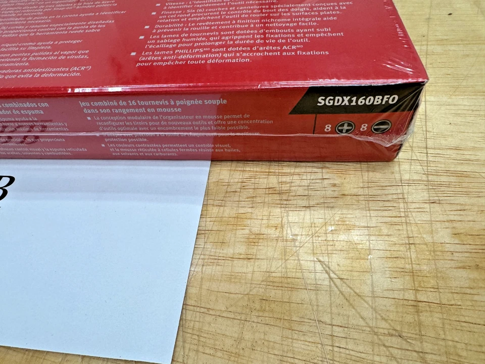 Snap-on Tools EE. UU. NUEVO 16 piezas NARANJA agarre suave juego de destornilladores INSTINCT SGDX160BFO Foto 3 de 4