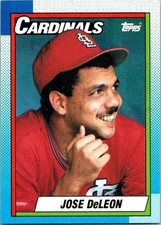 Jose DeLeon St. Louis Cardinals 257 Topps 1990 Baseball Card