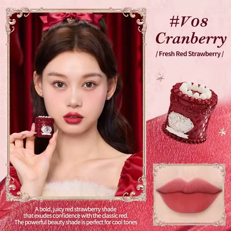 Cake Lip Mud Cream - V08 Cranberry