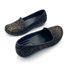 Dansko Olivia Bronze Black Leather Snake Skin Loafers Women Shoes Size 38 US 7.5