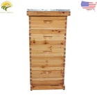 4 Layer Beehive Box 10 Frame Beeswax Coated Bee Hive With Frames For Bee Keeping