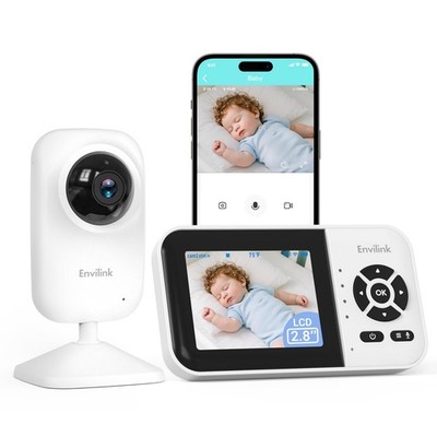Envilink Baby Monitor with Camera and Audio, Video Baby Monitor WiFi Night Visio