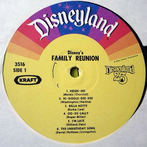 Disney's Family Reunion (1979) Vinyl LP/Full Color Book Rainbow Record RARE - Picture 7 of 8