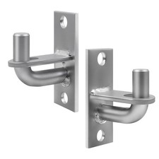 Heavy-Duty Wall Mount Gate Hinges for Farm Chain Link Fences - 2 Pack