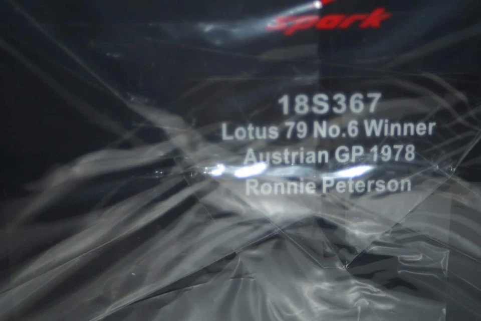 Spark Lotus 79 Winner Austrian GP 1978 1:18 Scale Resin 18S367 - Image 4 of 4