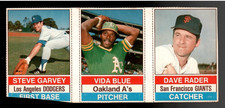 Steve Garvey &amp; Vida Blue &amp; Dave Rader 1976 Hostess 3-Player Baseball Panel