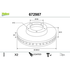 Disque de frein Mitsubishi SAPPORO