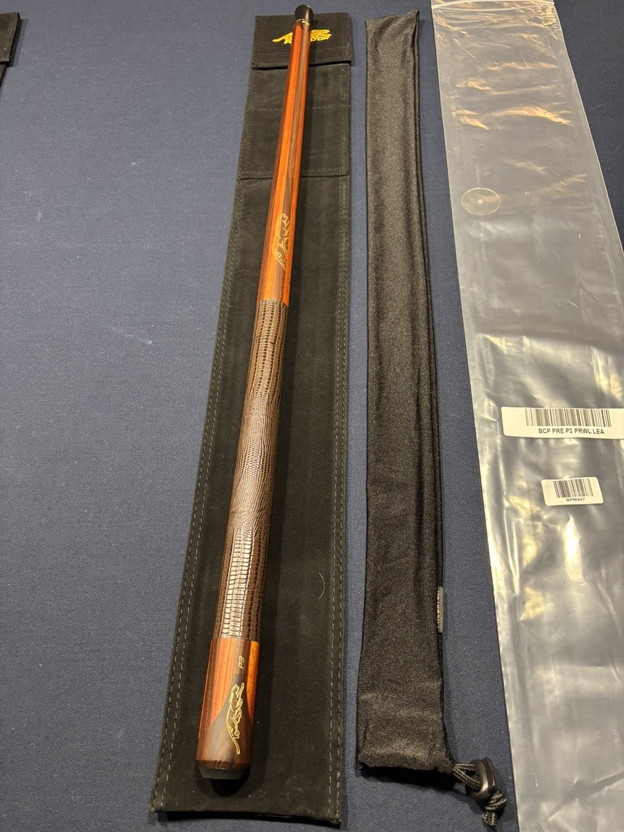 Predator P3 Prowler Pool Cue w/Lizard Grain Leather Wrap. Butt
