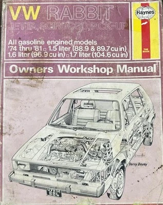 1974-1981 Volkswagen Lapin Gas Haynes Atelier Manuel Atelier Service VW Pickup - Photo 1/4