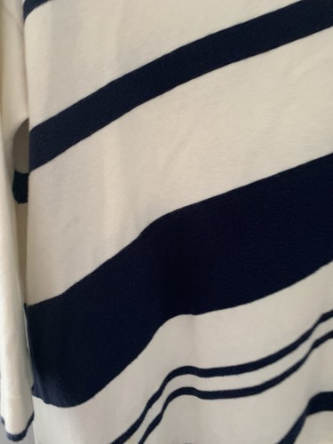 Chicos Zenergy Damen Top Gr. 1 US-Größe 8 marineblau weiß maritim asymmetrisch Vorbereitung - Bild 5 von 16