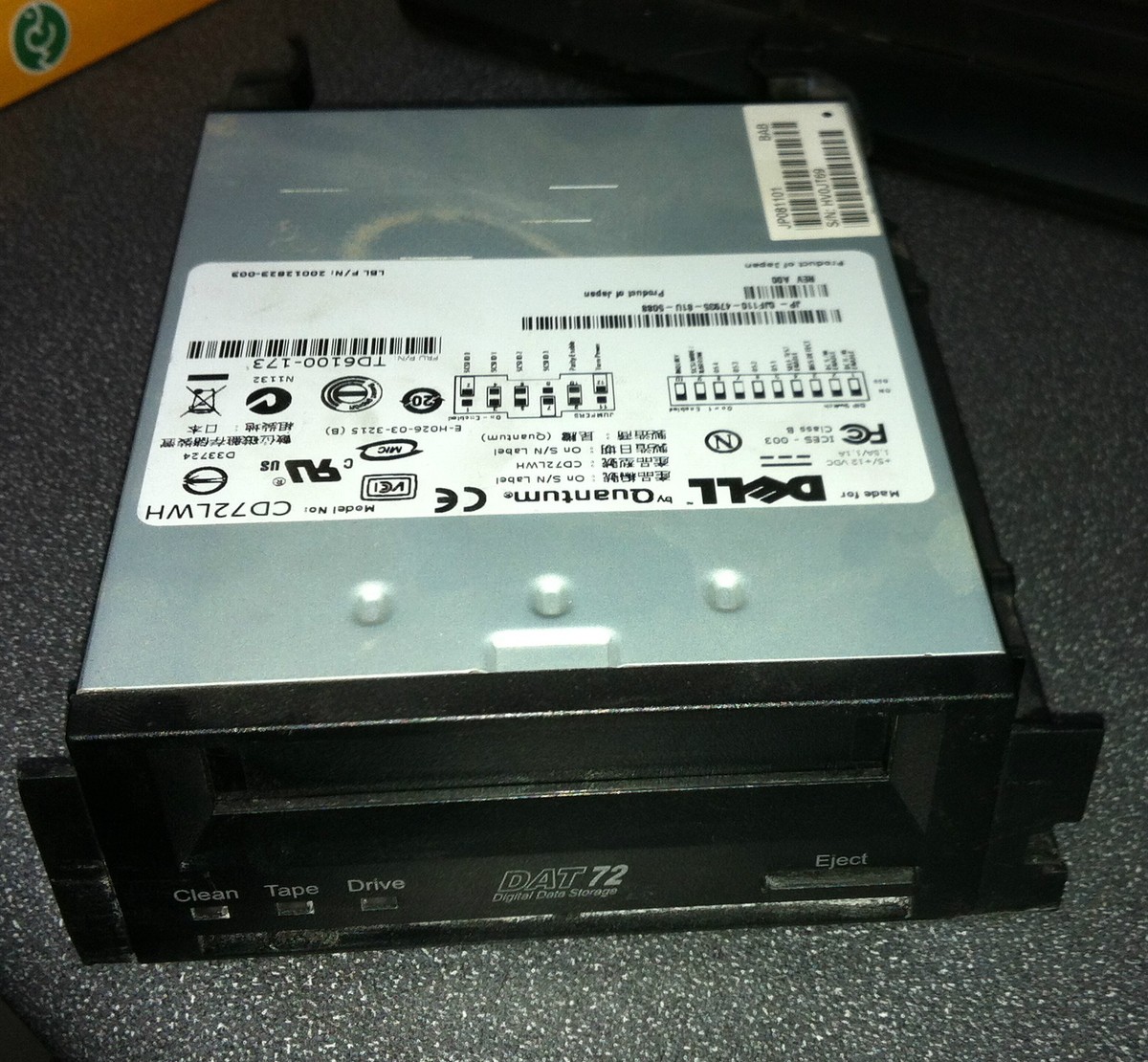 DELL JF110 DAT72 SCSI 68-Pin 36GB/72GB DDS5 Tape Drive | eBay