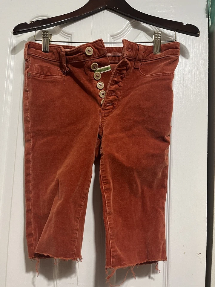 Pantalones Cortos Largos Anthropologie Pilcro Cobre Talla 26 Foto 4 de 4