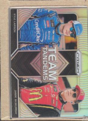 Kyle Larson TT-5 2018 Panini Prizm Team Tandem Prizm (Refr.) Jamie McMurray