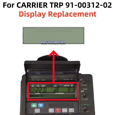 Display For CARRIER TRP 91-00312-02 Transicold Refrigerated Container Module NEW