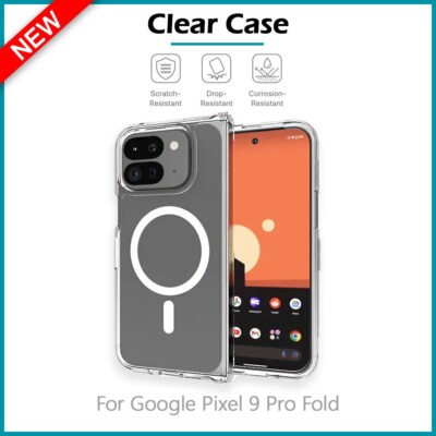 B2B1 FREE Slim Protector Shockproof Phone Case CLEAR Google Pixel 9 Pro Fold