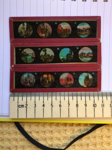 Antique C1820 landscape famous landmarks Magic Lantern Slides egypt - Picture 5 of 5