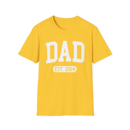 Dad Established 2024 Unisex Softstyle T-Shirt - Perfect Father's Day Gift - Picture 14 of 37