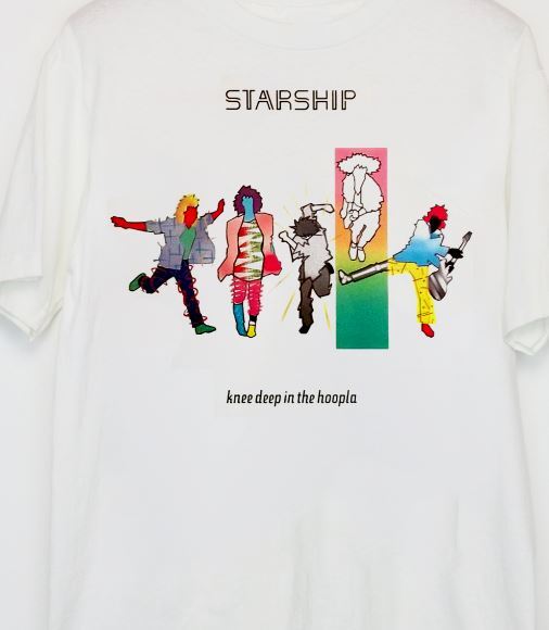 Starship band knee deep in the hoopla T-shirt white Unisex All