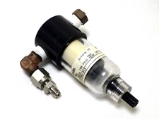 PARKER FINITE Q1S-6HM06-013 INSTRUMENTATION FILTER, ALUMINUM w/ CLEAR BOWL 1/4"