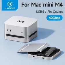 HAGIBIS USB4 HARD DRIVE ENCLOSURE 40Gbps M.2 NVMe SSD CASE FOR Mac Mini M4 M4 Pr
