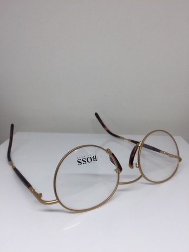 New Classic Vintage Hugo Boss 4707 Eyeglasses C. 74 Brushed Gold with Tortoise - Picture 11 of 12