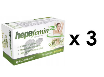 (Einheit/0,26 )  3 x Alg Pharma Hepafemin PLUS 3 x 40 Tabletten D/S