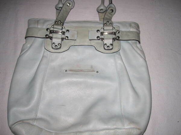 B Markowsky Turquoise Large Leather Shoulder Bag.… - image 5