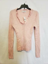 Hooked Up Womens Sweater Pink Size Small