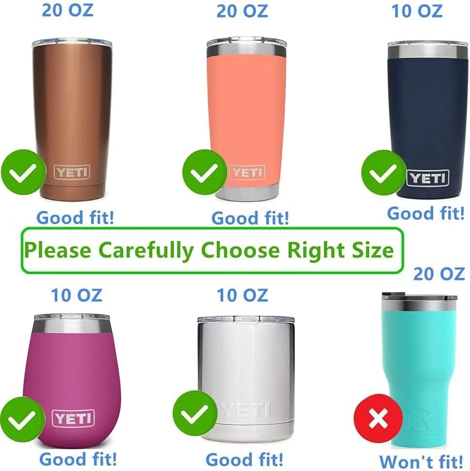 Tumbler Lid for 20 Oz Stainless Steel Travel Mug with 2 Replacement Lids