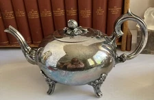 R. Richardson Cornwall Works Sheffield 756 • Silver Plate Pomegranate Teapot