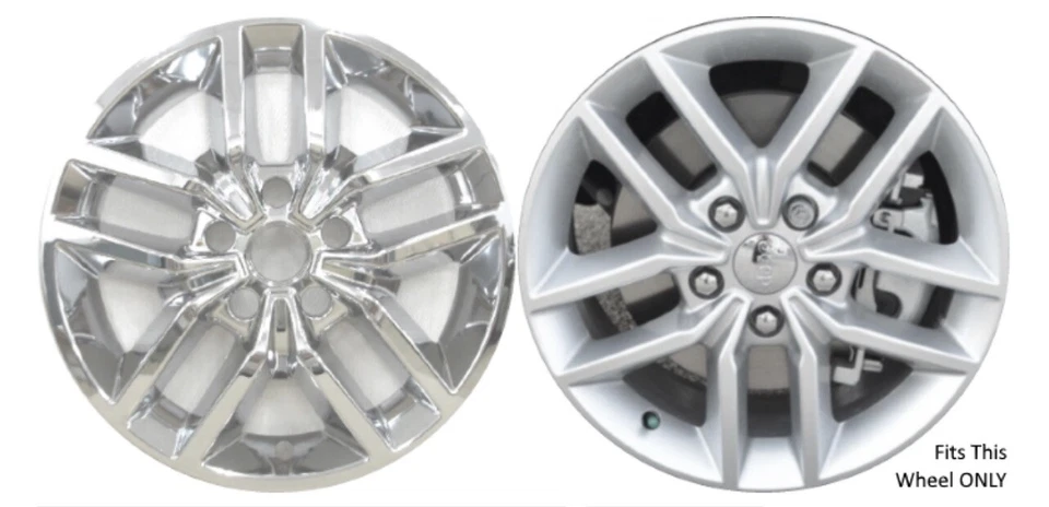 (1) Un revestimiento de rueda cromado para Jeep Grand Cherokee 8918-PC 17-18 Foto 2 de 4