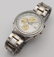 OROLOGIO DA UOMO PROJECT TO FIX SEIKO 7T32 7C60 ORO SS CRONOGRAFO SPEDIZIONE EU 120143