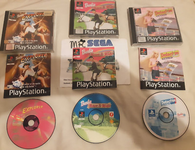 BARBIE THE EXPLORER / BARBIE RACE AND RIDE / DETECTIVE BARBIE / PLAYSTATION 1 &2