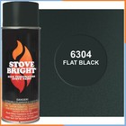 Stove Bright High Temperature Paint - 1200 Degrees - Flat Black Paint - 8115