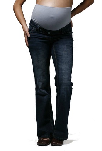 Indigo Bootcut Maternity Jeans, Over 