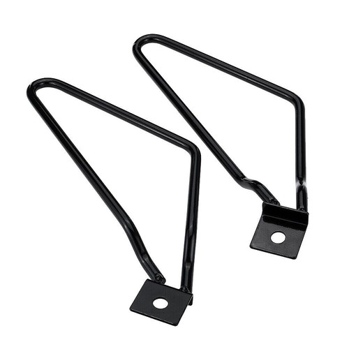 Universal Motorbike Motorcycle Saddle Bag Mount Bracket Bars Pannier Holder Rack - Picture 11 of 12