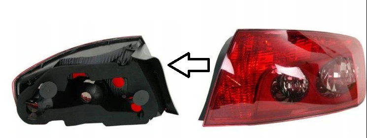 Feu arriere droit Peugeot 407 pour remplacer un phare casse au controle technique