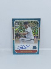 2021 Ian Anderson Donruss Optic Rated Rookie Teal Velocity Auto /35. Braves