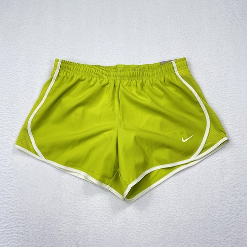 Nike Girls Youth Running Shorts Size Medium Green 848196 Athletic