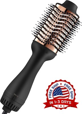 Cepillo Secador De Pelo Profesional De Titanio Alisador Brush 4 En 1 NUEVO US