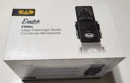 CAD Audio E100Sx Large Diaphragm Studio Condenser Microphone Equitek Black