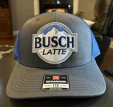 Busch Latte Trucker Hat Richardson 112 Cap Vintage Style