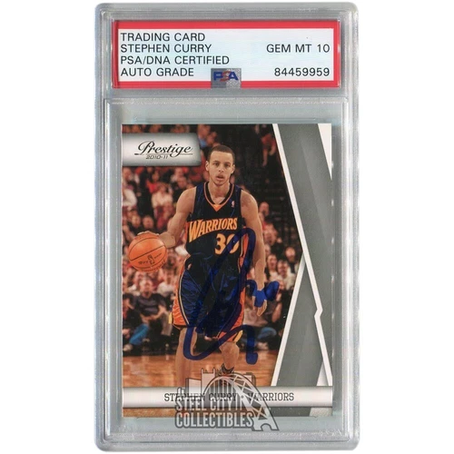 Stephen Curry 2010-11 Prestige Basketball #36 Autograph Auto Grade 10 PSA/DNA
