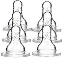 Dr. Browns 2 Natural Flow Level 2 Standard Nipple - 6 Count Assorted Sizes